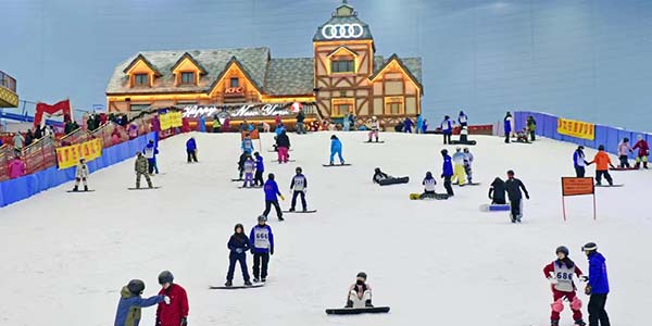 第五屆粵港澳大灣區滑雪精英挑戰賽開幕  “冰雪花都”活力無限